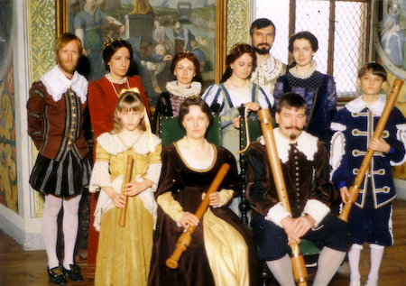 Červen 1995 Zámek Rožmberk, natáčení pořadu Hudba Rožmberské růže